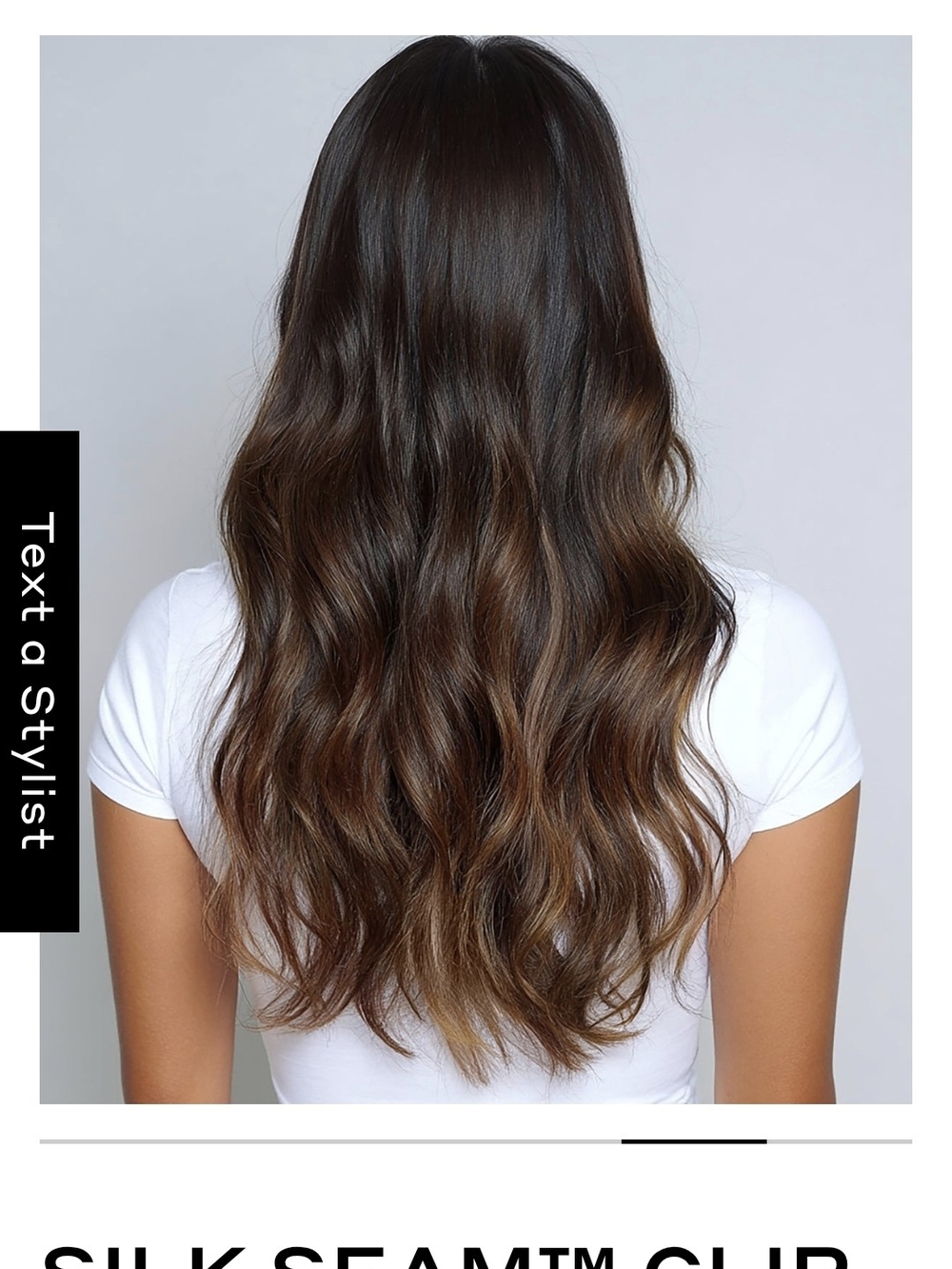 Bellami Silk Seam Clip-In Hair Extensions - Dark Honey Cocoa - Picture 4 of 7
